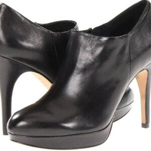 Leather Vince Camuto Heeled Ankle Booties (7.5, never worn)
